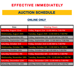 Manheim Edmonton Auction Schedule